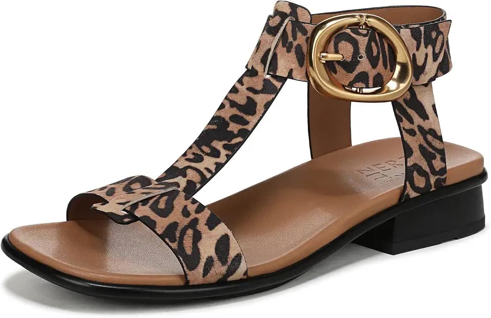 Naturalizer Women's Brandy T-Strap Buckled Sandal