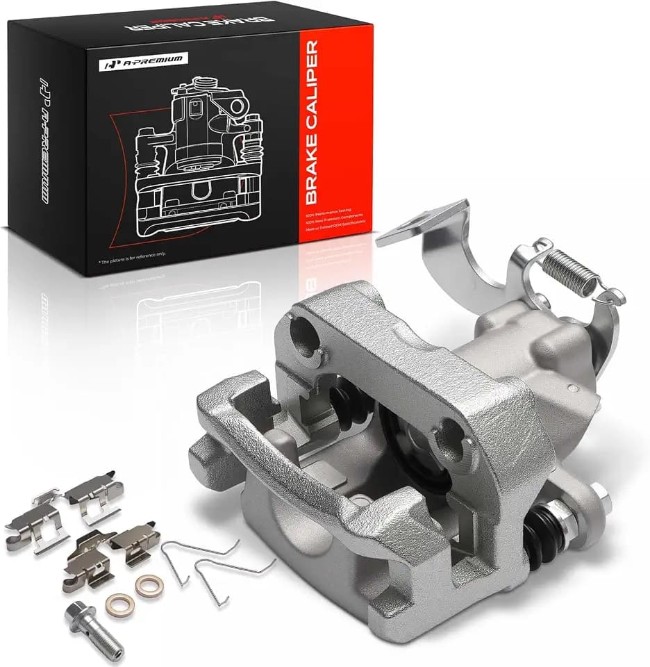 A-Premium Rear Left Driver Disc Brake Caliper with Bracket