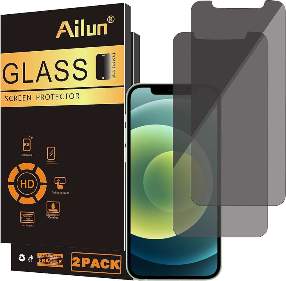 Ailun 2 Pack Privacy Screen Protector for iPhone 12 / iPhone 12 Pro 2020