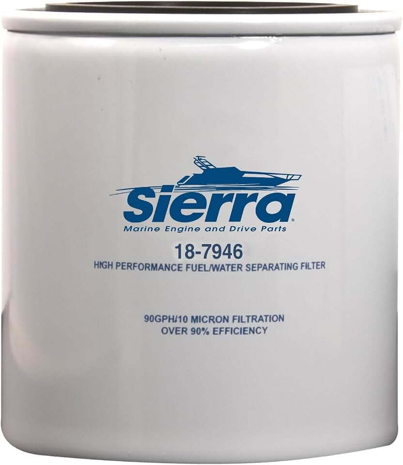 Sierra 18-7946 Fuel Water Separator Filter, 10 Micron, 1in-12 Thread