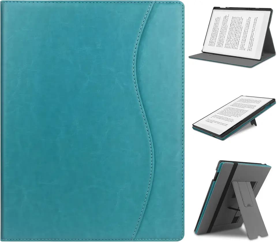 HoYiXi Case for 11.8 inch Remarkable Paper Pro (2024 Released) - with Stable Folding Stand Design and Pen Pocket,Remarkable Paper Tablet with 11.8” Color Display Cover,Auto Sleep/Wake-Green