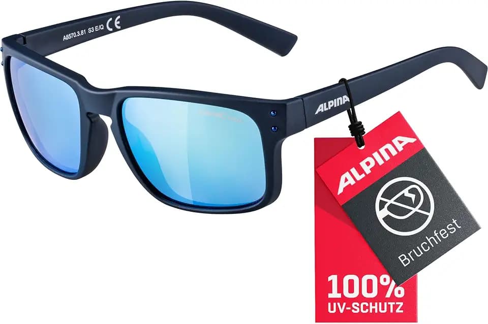 ALPINA KOSMIC - Verspiegelte und Bruchsichere Sonnenbrille, ideal für Alltag und Outdoor mit UV-A-, B- & -C-Schutz