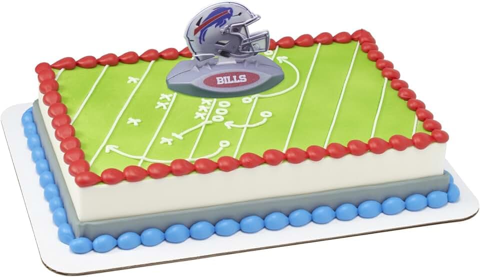 NFL Buffalo Bills Football Helmet Cake Topper | Party Decoration