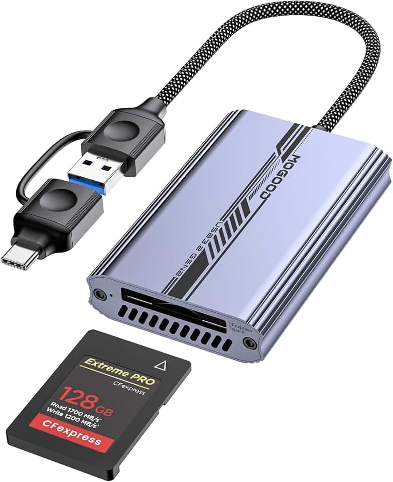 MOGOOD CFexpress Type-B Card Reader, High-Speed USB 3.0