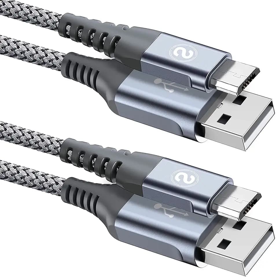 sweguard Micro USB Kabel 2 Stück[2m+2m] 3.0A Nylon Geflochtenes Sync- und Schnellladekabel für Android Huawei P9 Lite/P8/P7/mate 10/9 lite/mate8/7,Samsung Galaxy S7 S6 S4 Note5 Note4 J7 J5