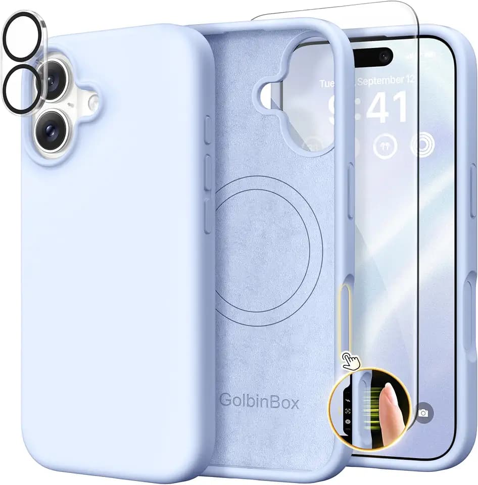 GolbinBox for iPhone 17 Case, Compatible with MagSafe, Blue