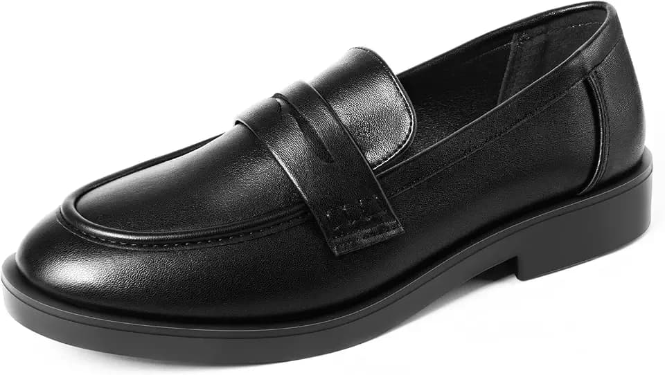 MUSSHOE Loafers for Women Platform Chunky Comfortable Slip-On Womens Loafers Fashion Business Work Dressy Casual Shoes