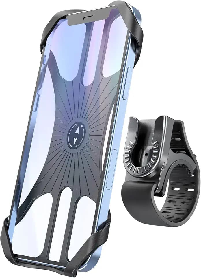 Handyhalterung Fahrrad, Abnehmbar 360° Verstellbare Fahrrad Handyhalterung, Universal Motorrad Handyhalter für iPhone 13 12 Pro Max Mini, Samsung, Huawei, 4,0''-7,0'' Smartphone
