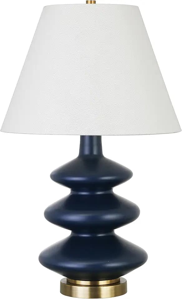 Henn&Hart 26" Modern 1-Light Table Lamp, Royal Blue