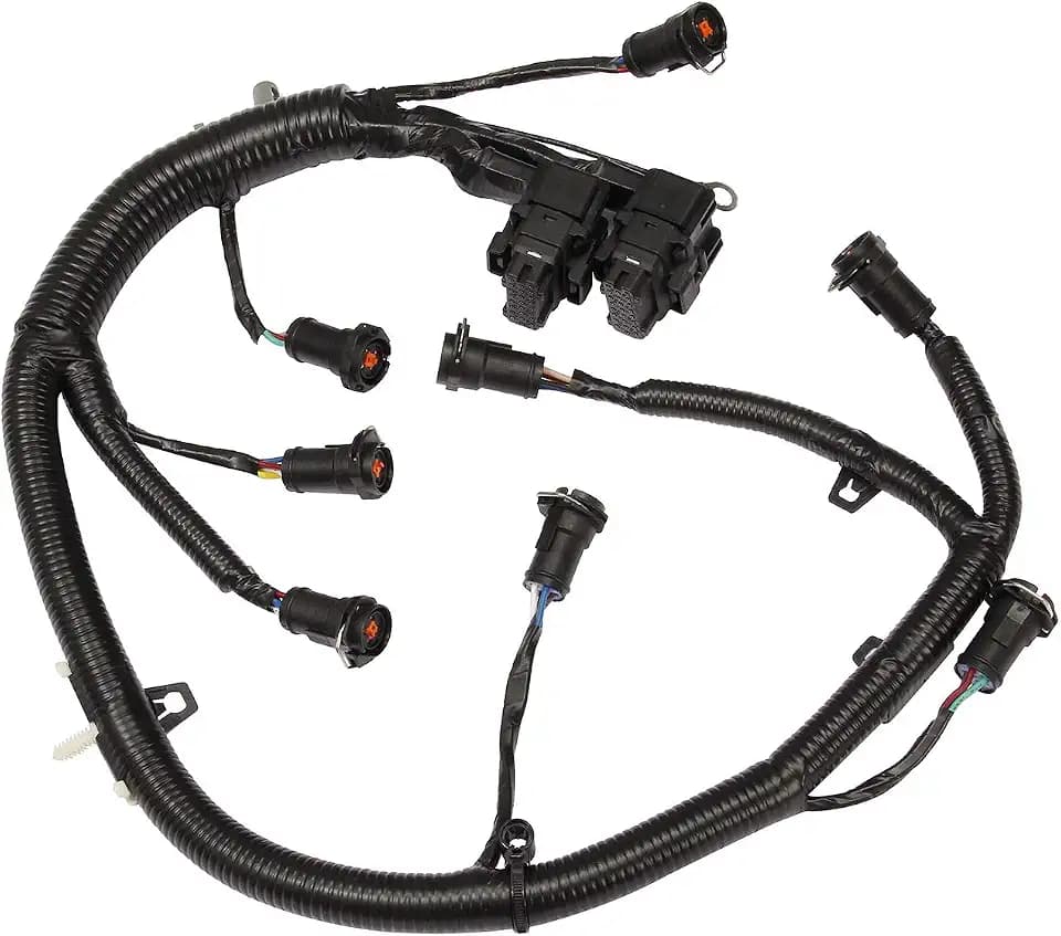 FICM Engine Fuel Injector Complete Wiring Harness | for Ford 6.0L Powerstroke Diesel | 2003-2007 F250 F350 F450 F550, 2004-2005 Excursion | Replace# 5C3Z-9D930-A, 5C3Z9D930A