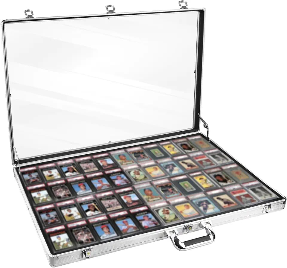 Silver Trade Show Display Case Large Aluminum Locking Tabletop Showcase