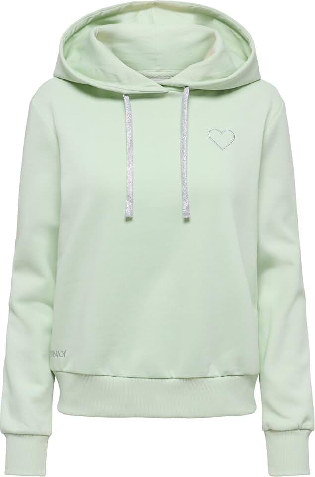 ONLY Damen Onlnoli L/S Heart Hood SWT Noos Onlnoli L/S Heart Hood SWT Noos (1er Pack)