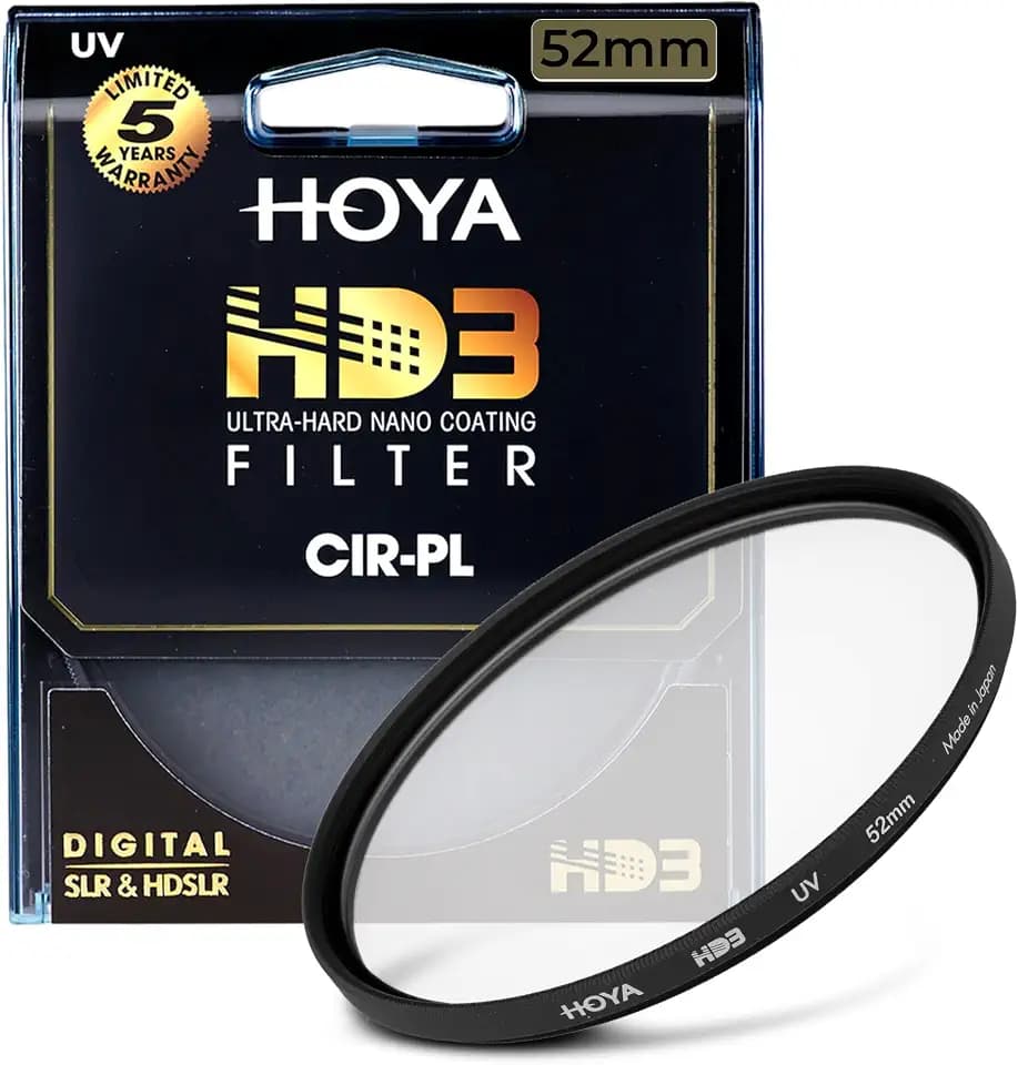 Hoya HD3 52mm UV Protector Filter - Ultra-Hard Nano Coating