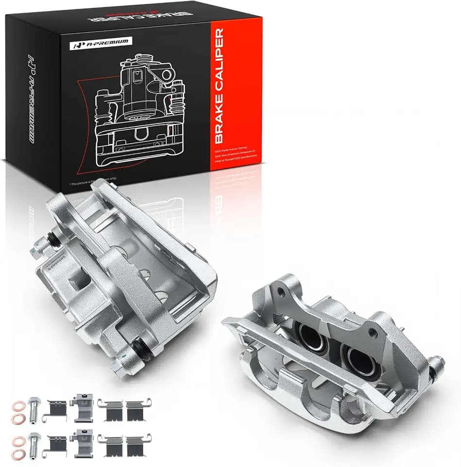 A-Premium Front Left and Right Side Disc Brake Caliper with Bracket