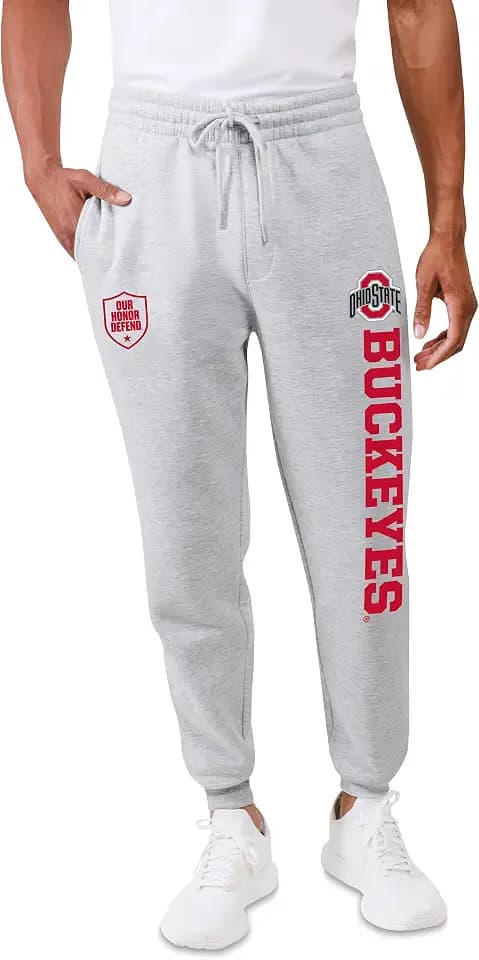 Ultra Game NCAA Men’s Super Soft Team Joggers Sweatpants