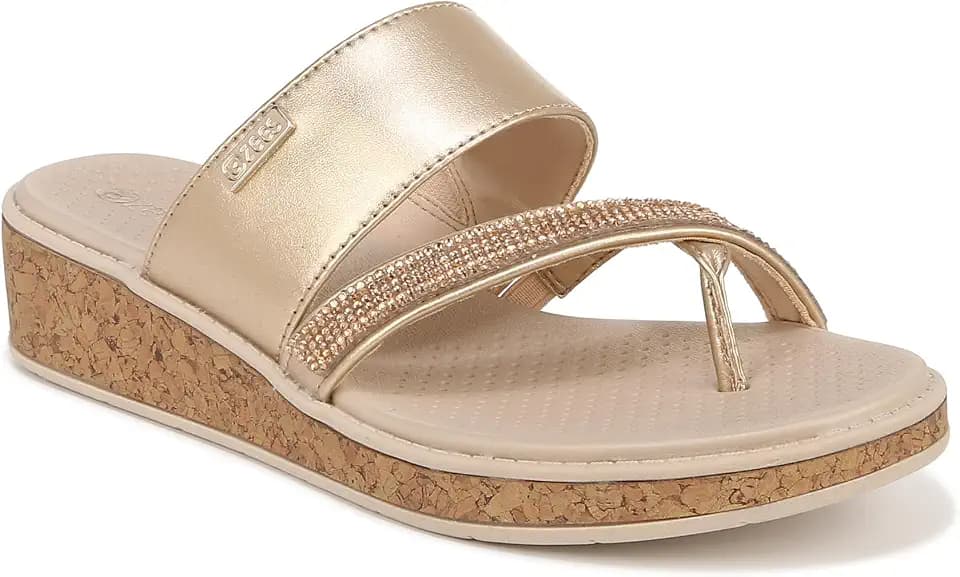 BZees Bora Bright Wedge Sandals