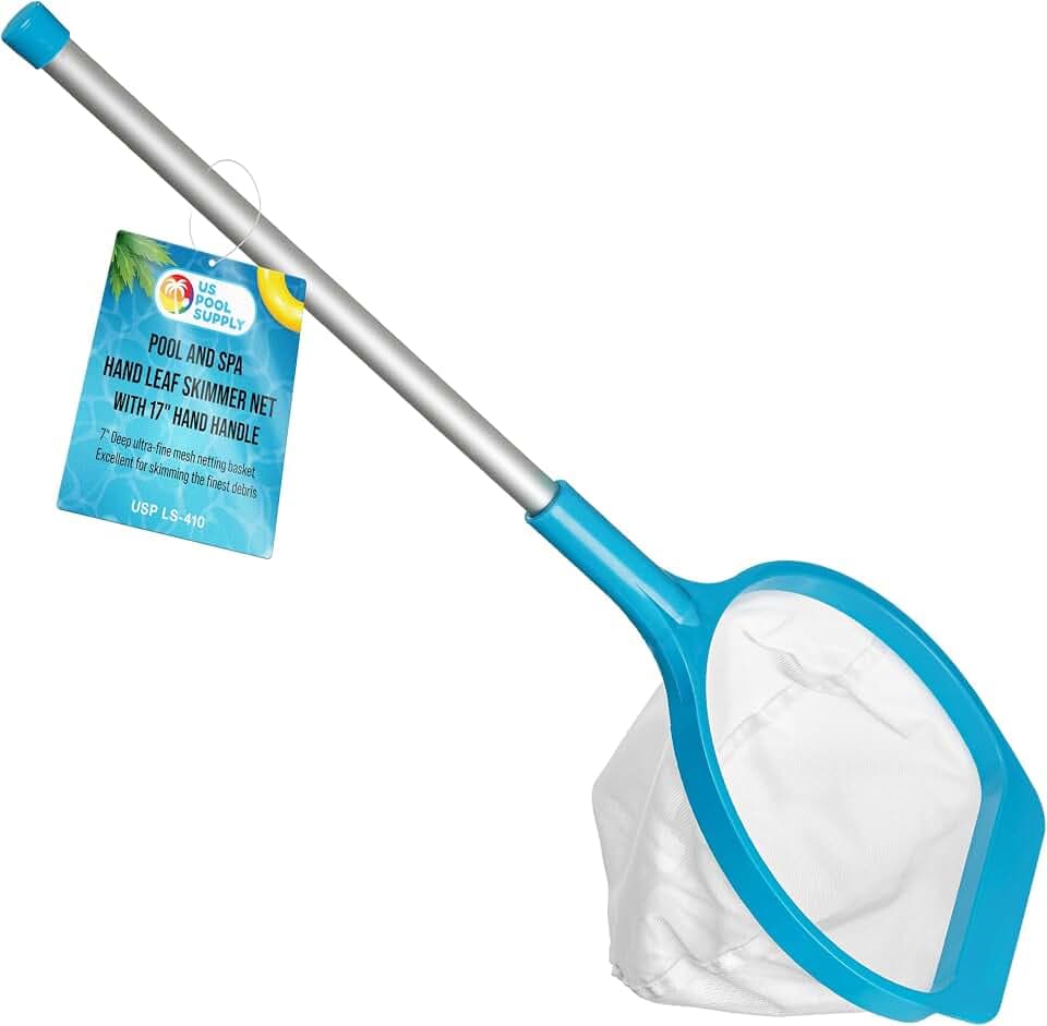 U.S. Pool Supply Spa, Hot Tub, Pool Hand Leaf Skimmer Net, 27" Long with