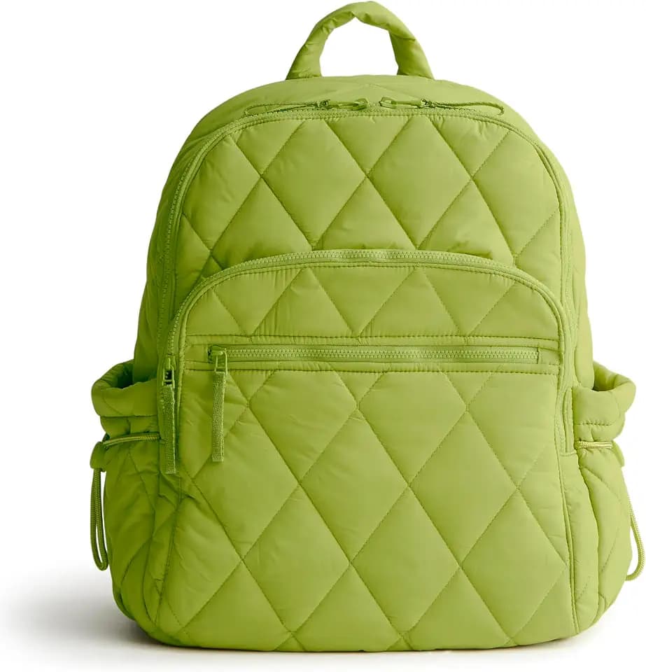 Vera Bradley Women's Featherweight Bancroft Backpack, Spinach Green, One Size