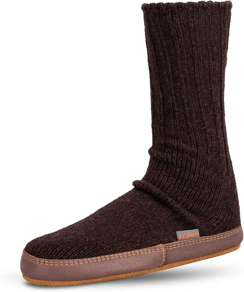 Men's and Women's Original Slipper Sock - Comfortable Men's and Women's Slipper Sock with Cloud-Like Feel, Soft and Moisture Wicking Crew Length, Genuine Suede Sole