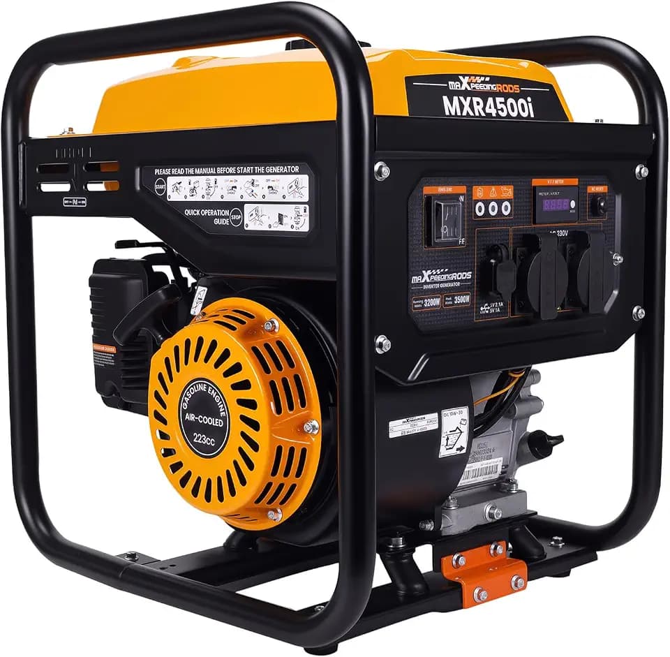 maXpeedingrods Inverter Stromgenerator 3500W Benzin Tragbar 4 Takt 223cc