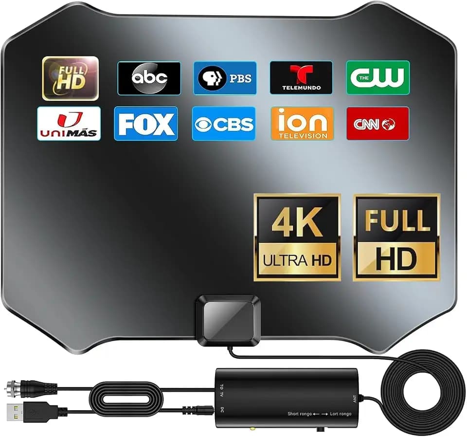 2026 Upgraded TV Antenna for Smart TV, Indoor Antenna for Local Channels