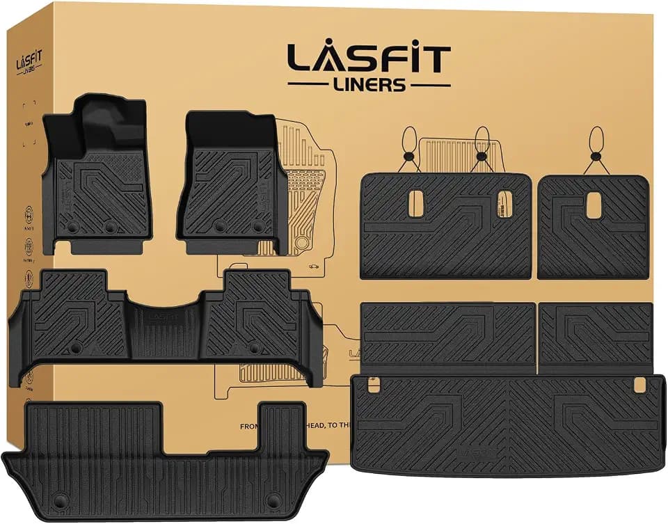 LASFIT Floor Mats for Nissan Armada/Infiniti QX80 8-Seat 2026 2025