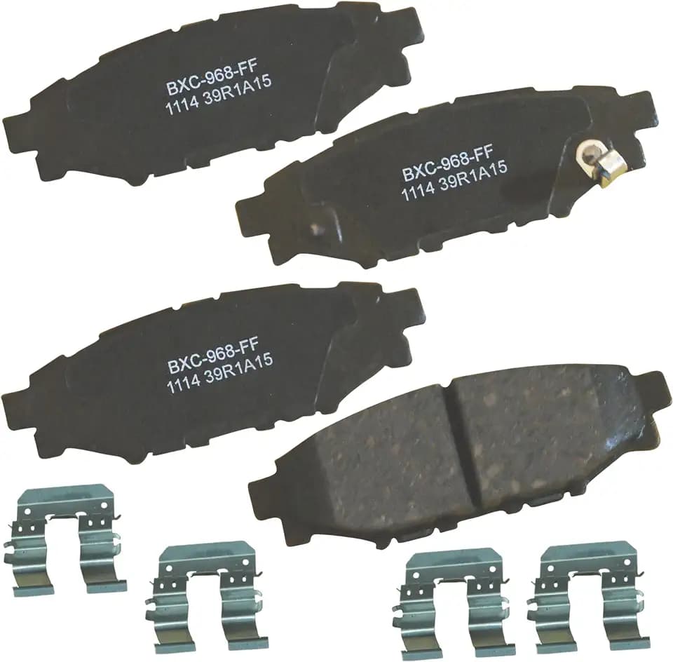 Bendix Premium SBC1114 Ceramic Rear Brake Pads for Select Models Scion FR-S, Subaru BRZ, Crosstrek, Forester, Impreza, Legacy, Outback, WRX, XV, XV Crosstrek