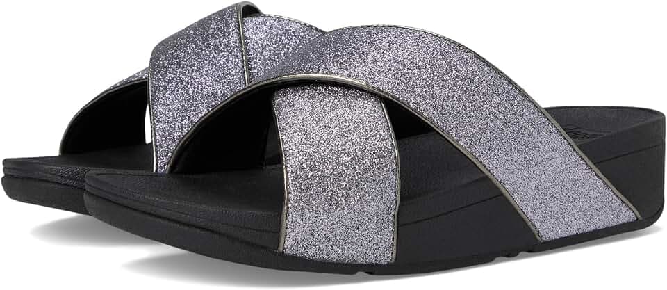 FitFlop Lulu Glitterdust Cross Slides