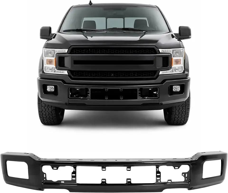 ALMULOO 3 PCS Front Bumper Face Bar Compatible with 2018-2020 Ford F150