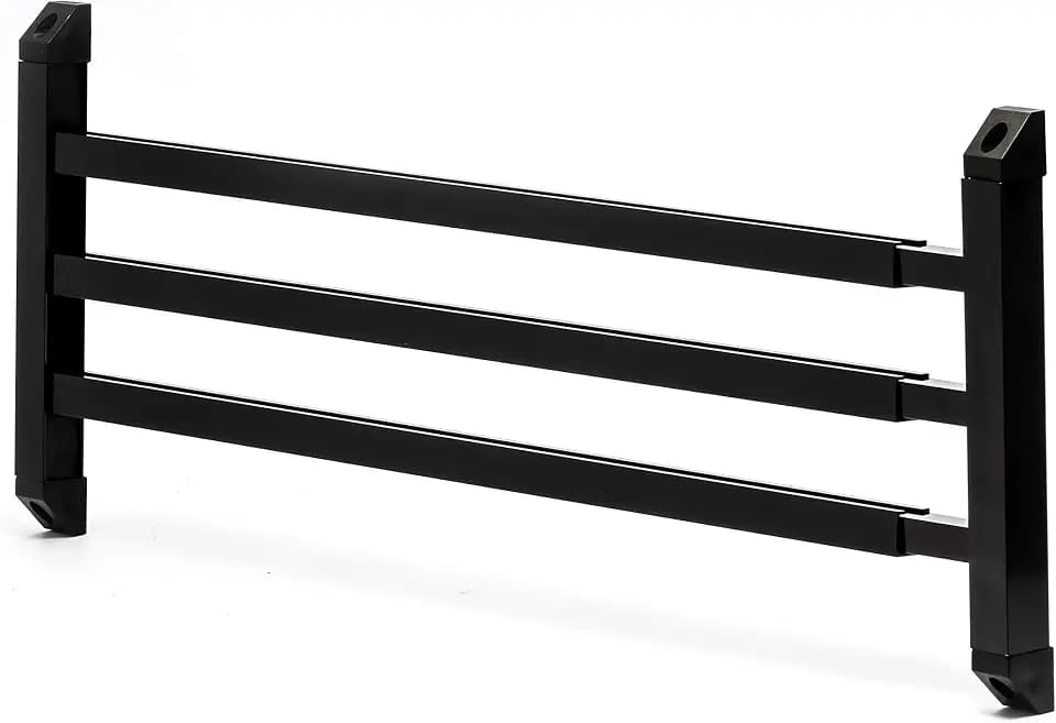 Camco 43976 RV Screen Door Push Bar, Black - Adds Strength and Stability to Your Screen Door - Prevents Torn Screens
