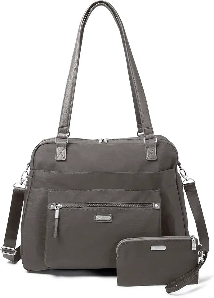 Baggallini Overnight Expandable Laptop Tote with RFID Phone Wristlet
