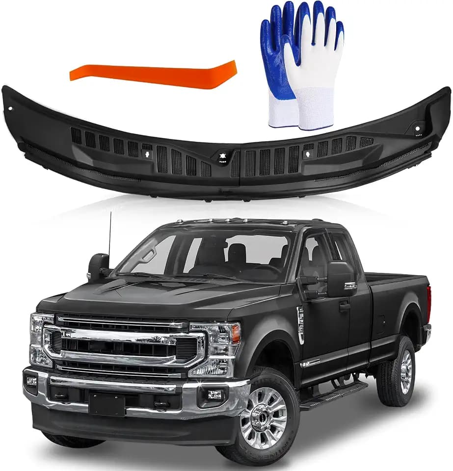 Windshield Wiper Cowl Cover Panel Grille for 17-22 Ford F250 F350 F450 F550