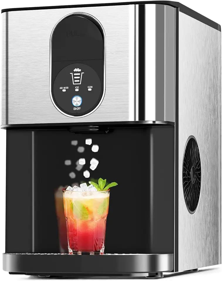 Countertop Nugget Ice Maker, 44lbs/24H Nugget Ice Machine Countertop