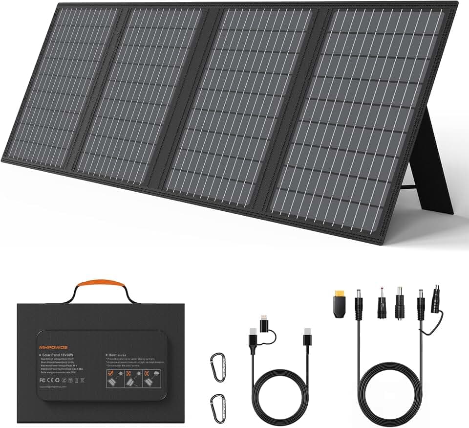 60W Tragbares Solarladegerät mit Ständer Faltbares Solarpanel