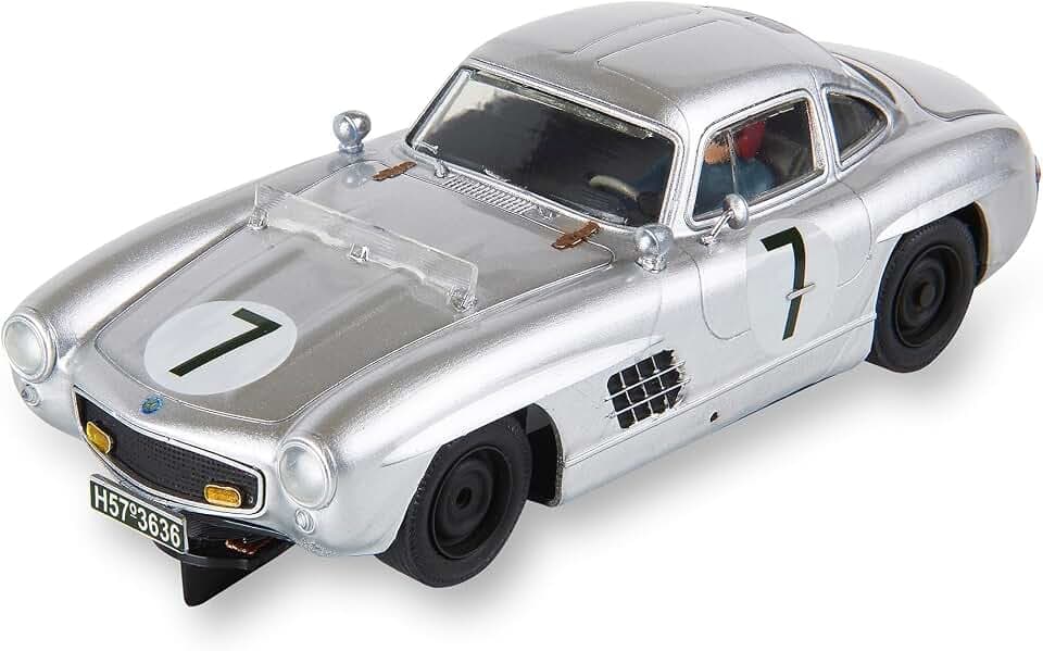 SCALEXTRIC Original-Rennfahrzeug – Slotauto – Maßstab 1:32 (Mercedes-Benz 300 SL Coupé – 24h Le Mans '56) – Ausgabe Nummer 1.000