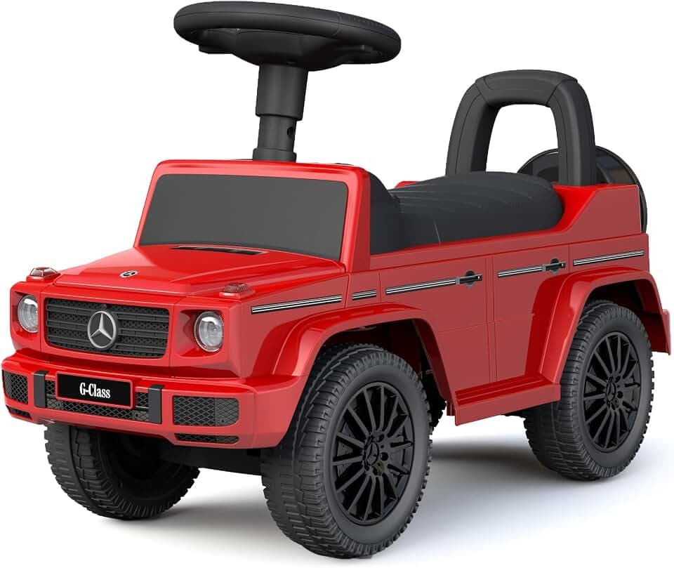 TURBO CHALLENGE - Mercedes G 350D - Lauflernhilfe - 119201 - Freilauf - Rot - Max. 25 kg - Kunststoff - Batterien Nicht enthalten - Kinderspielzeug - Geschenk - Ab 12 Monaten