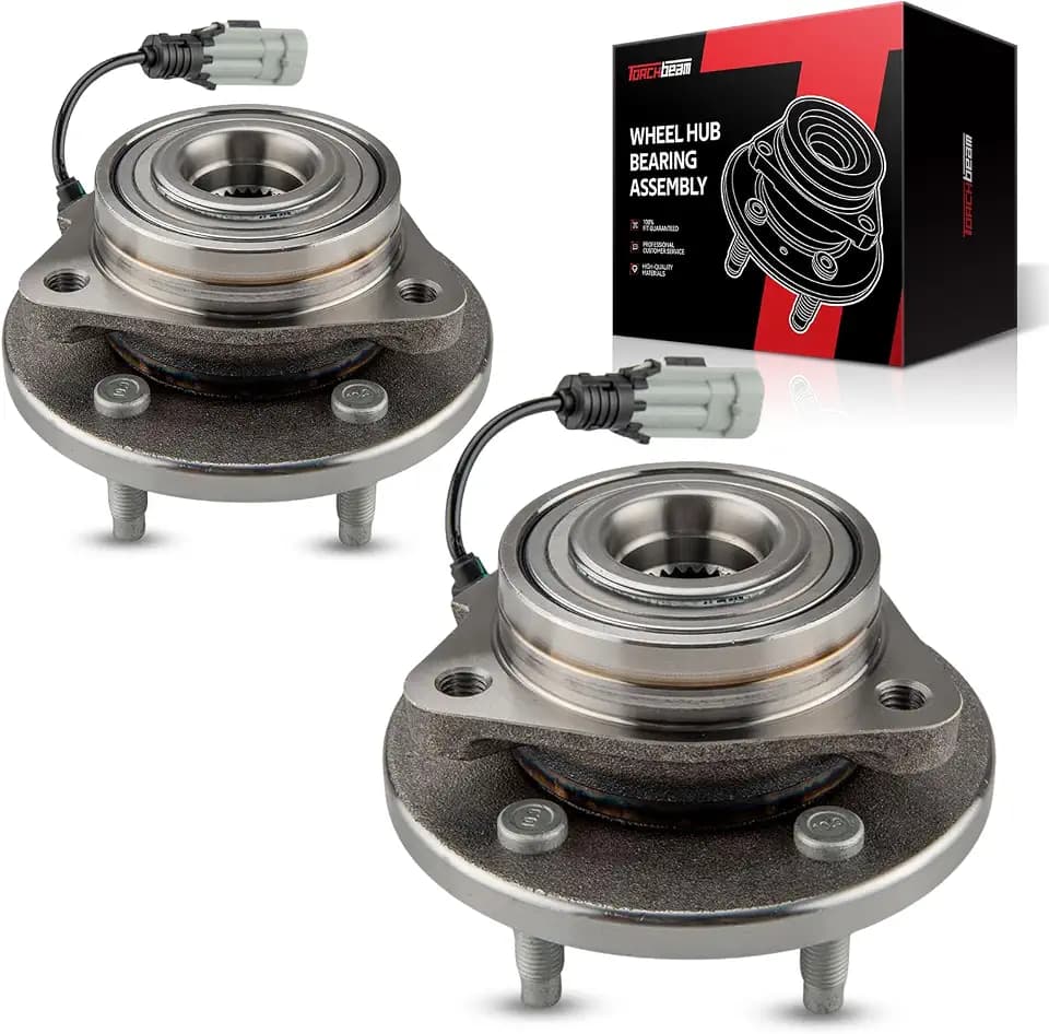 Torchbeam 513276 2 PCS Front Wheel Bearing & Hub Assembly Fit for 2007-2009 Equinox, 2012-2015 Captiva Sport, 2008-2010 Vue, 2007-2009 Torrent, 2007-2009 XL-7 W/ABS 5 Lugs