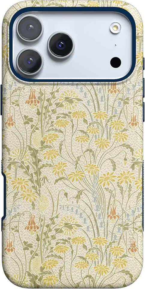 Casely iPhone 17 Pro Max Case | Boho Blooms | Golden Floral | Bold Protective Design | Compatible with MagSafe
