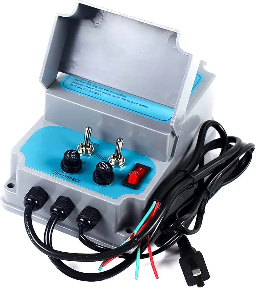 Controller for Greenhouse The Roll up Motors with AC110V to DC24V Transformer 3 Position Controllers,Incremental Controller Electric Cabinet (Forward Reverse Control 2 Motors)