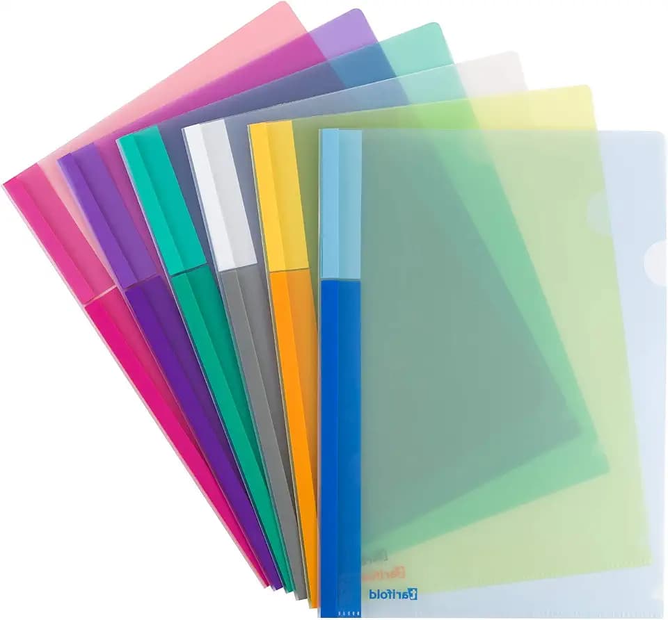 Djois, 511529 – A4 Transparente Eckspanner, Recycelt, Büro, 24 Stück