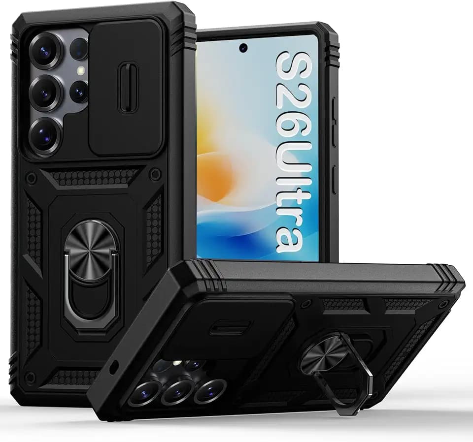 PASNEW Military Case for Samsung Galaxy S26 Ultra,6.9",Black