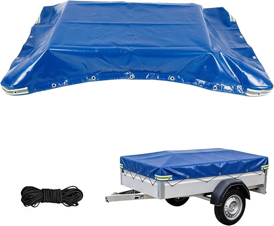 Anhängerplane nach Maß 207.5x114x10 cm, Extra Stark 500g/m² PVC LKW-Plane