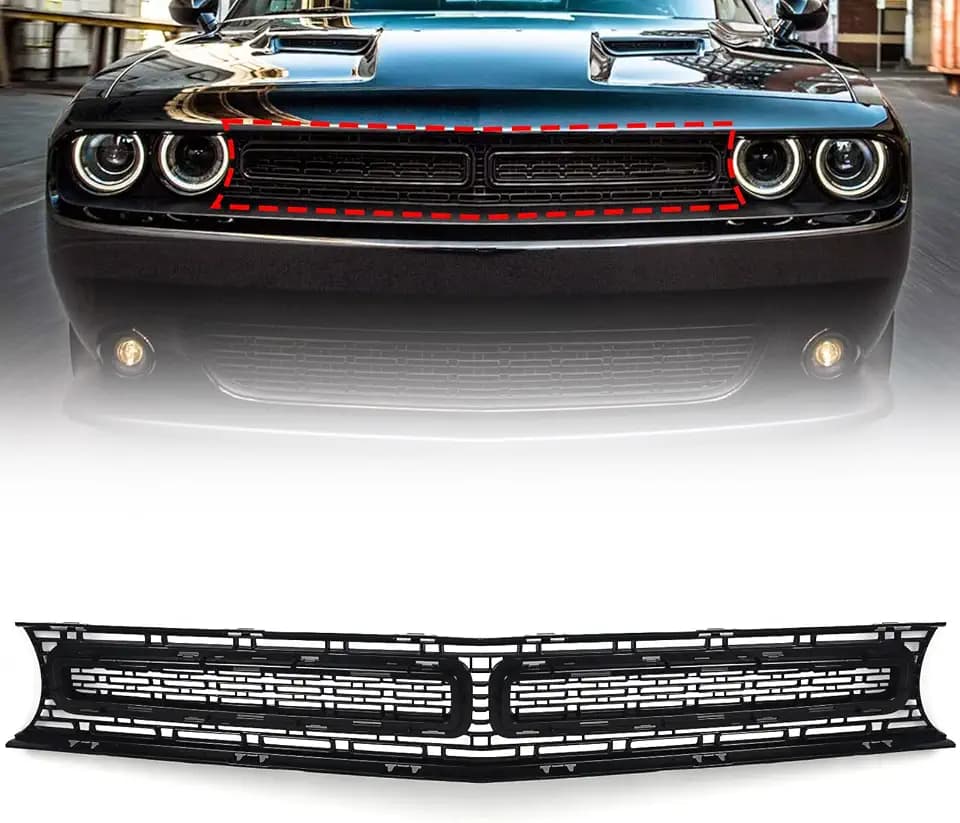 Front Upper Grille Compatible with Dodge Challenger 2015-2022
