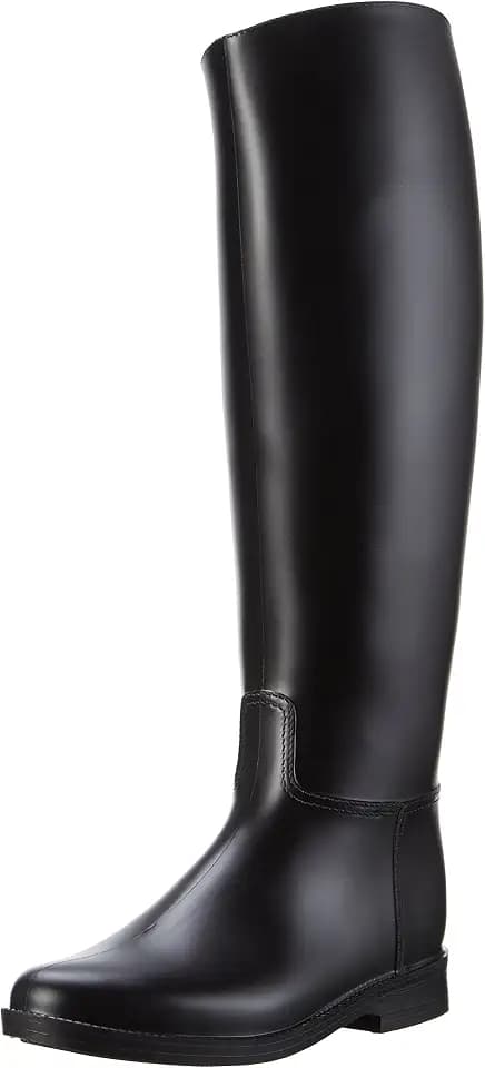 PFIFF 101658 Reitstiefel Glasgow, Gummireitstiefel, Kinder Damen, Schwarz 29-42