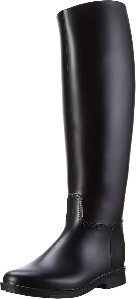 PFIFF 101658 Reitstiefel Glasgow, Gummireitstiefel, Kinder Damen, Schwarz 29-42
