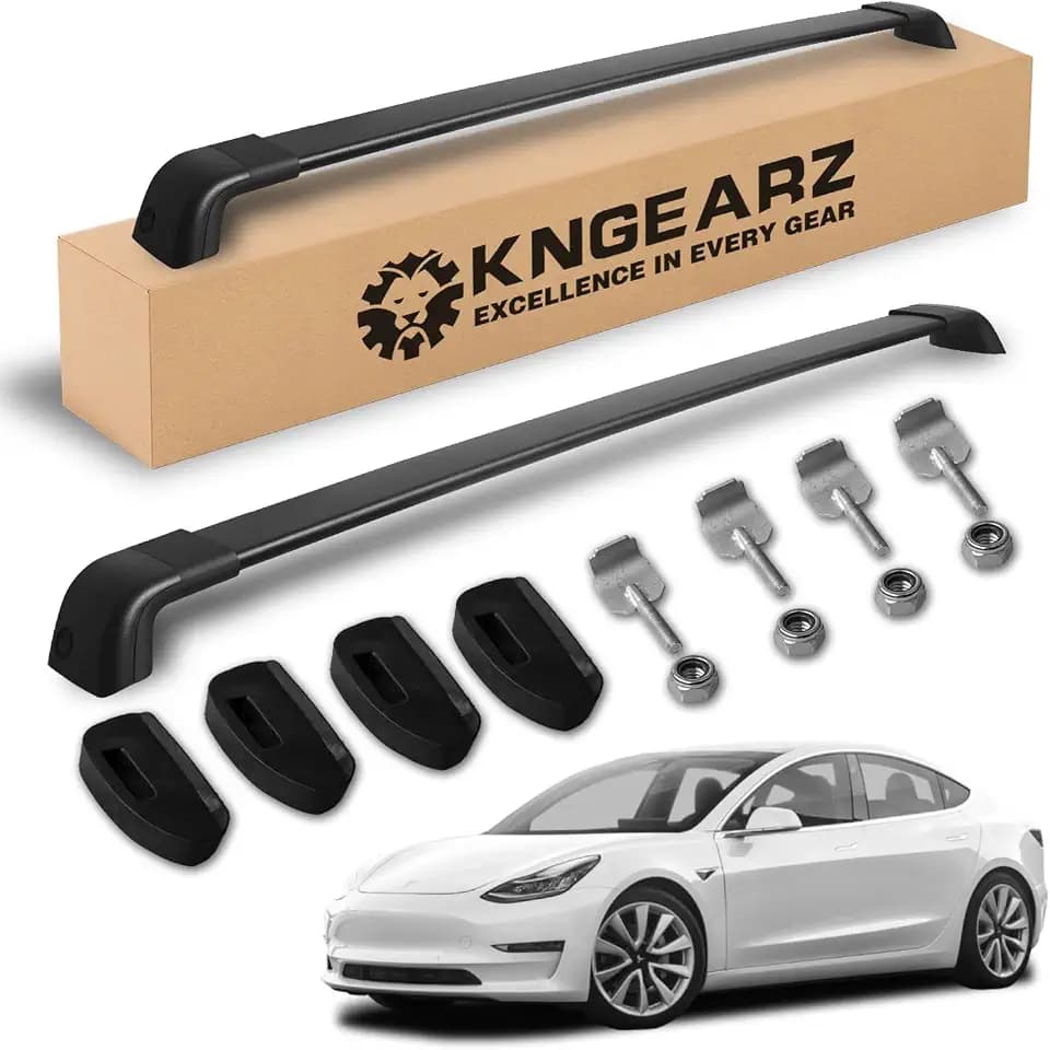 260lb Roof Rack Cross Bars Fit for 2017-2023 Tesla Model 3,Heavy Duty Aluminum Roof Rack Rail Crossbars Cargo Bars Fit for Model 3