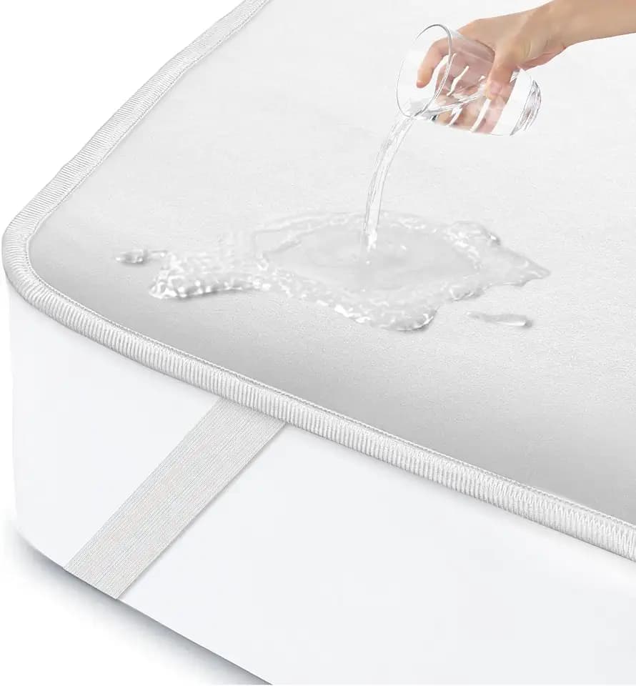 ohano Matratzenschoner 180 x 200 cm wasserdicht Inkontinenzunterlage waschbar, Matratzenschutz wasserdicht, Matratzenüberzüge, Inkontinenz Bettunterlage,wasserdichte Matratzenauflage- Weiß