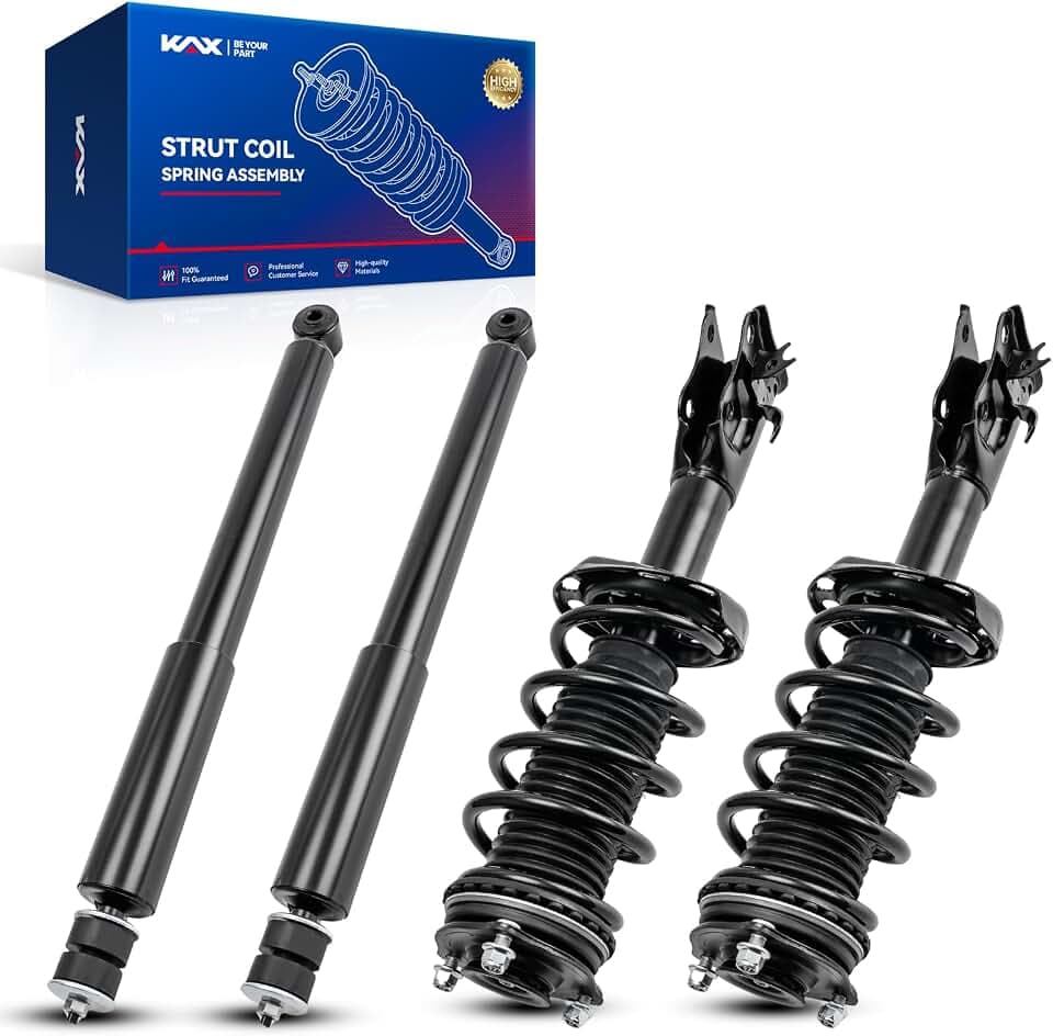 KAX Front and Rear Struts and Shocks Complete Assembly Compatible with 2006-2011 Honda Civic, Replaces OE# 172286/172287/5609 * 2