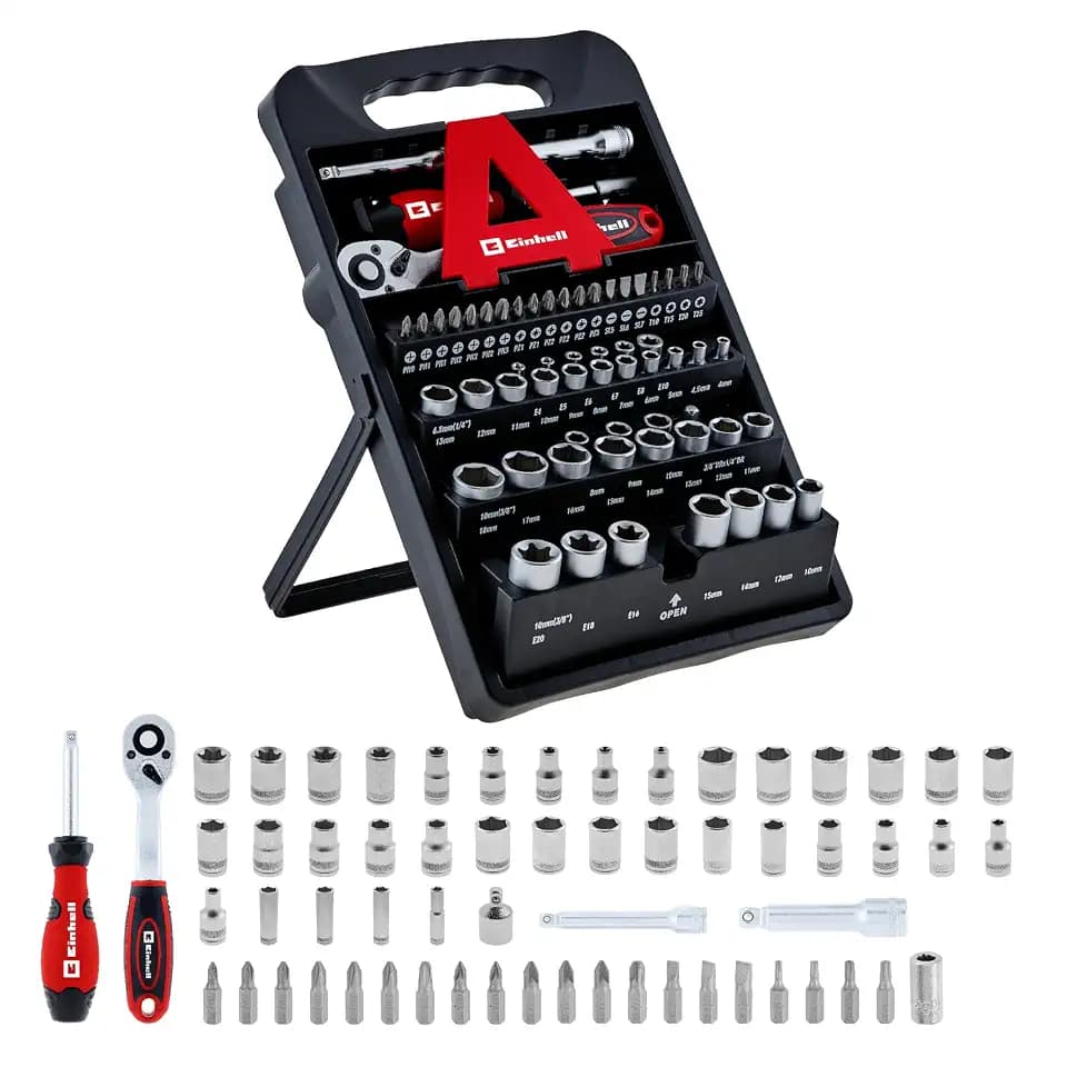 Einhell 61-tlg. Stecknuss- und Bit-Set