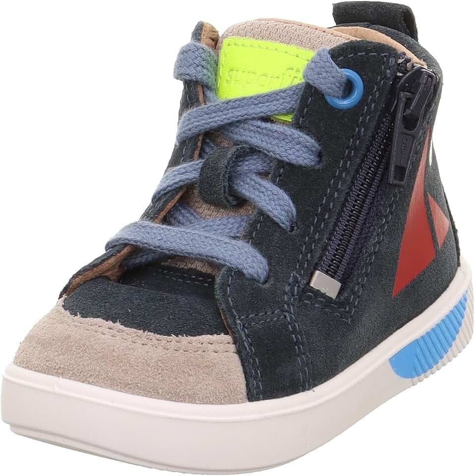 Superfit Jungen Supies Sneaker, Blau Beige 8020, 26 EU